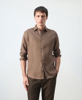 Men's Regular-Fit Linen Shirt