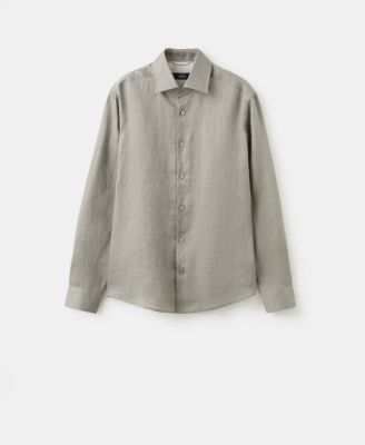 Men's Linen Slim-Fit Shirt