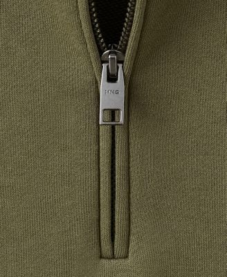 Men's Cotton Zip-Neck Sweatshirt