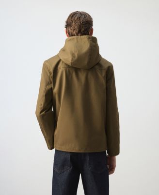 Men's Pockets Water-Repellent Parka
