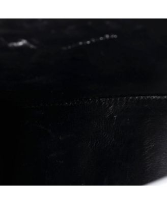 XS Hourglass Top Handle Bag Embossed Leather