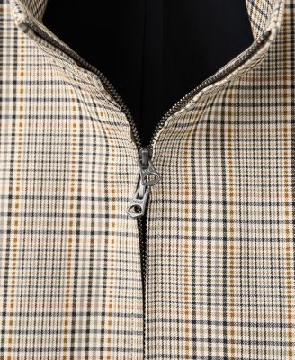 Men's Prince of Wales Check Zip-Up Jacket