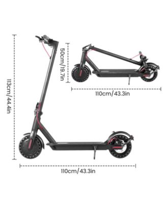 LTMATE 350 W 8.5" Electric Scooter, 20 mph, 19.7" Foldable, Dual-Brake, Smart App