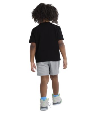 Jordan Boys' Toddler 2T-4T Dri-FIT Jumpman Woven Play Jersey T-Shirt & Mesh Shorts, 2 Piece Set	