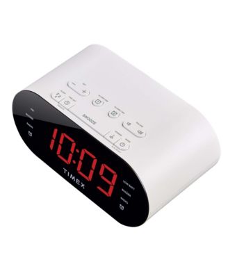 Timex T232 Dual-Alarm FM USB Charging Alarm Clock Radio