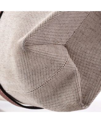 Large Woody Tote Canvas with Leather