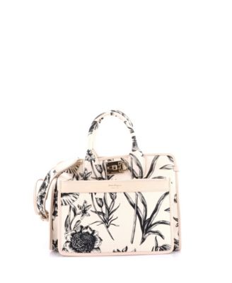 Medium Studio Logo Satchel Printed Canvas