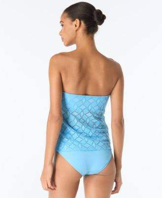 Women's Crochet Draped Tankini Top