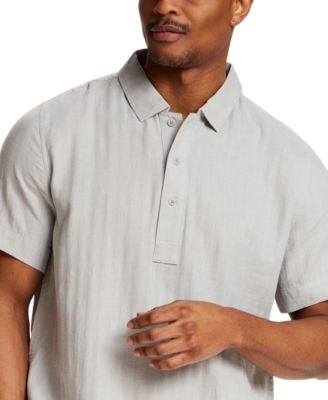 Men's Short-Sleeve Solid 100% Cotton Polo Shirt