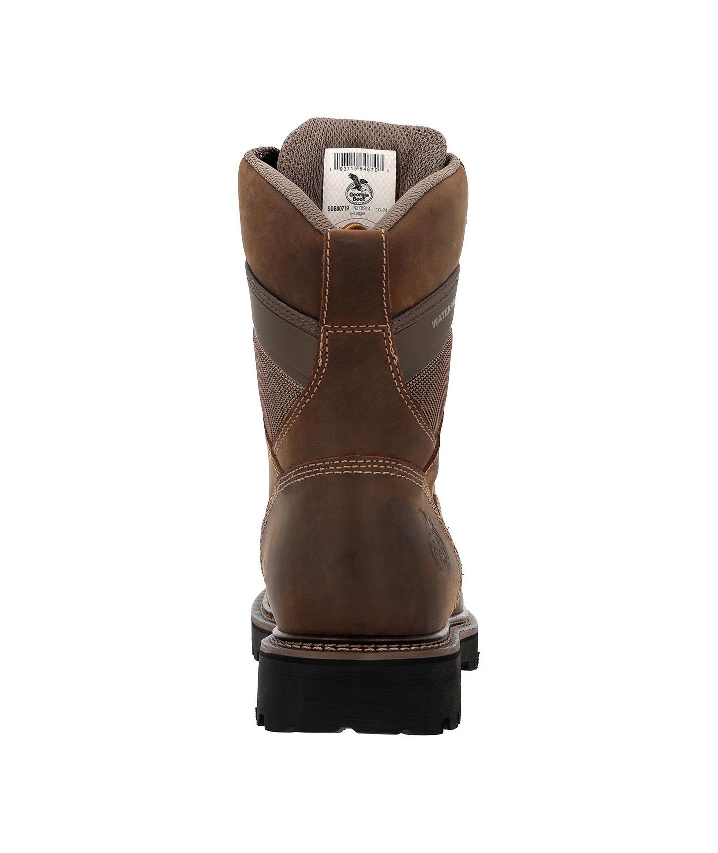 Мужские ботинки GEORGIA BOOT Core Low Heel Waterproof Composite Toe Logger Work Boot, цвет: Коричневый — фото 6