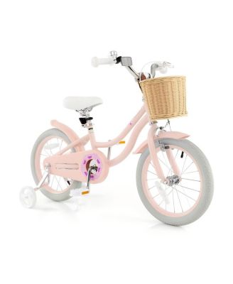 16 Inch Kids Bike with Adjustable Handlebar for Girls Boys Ages 4-7