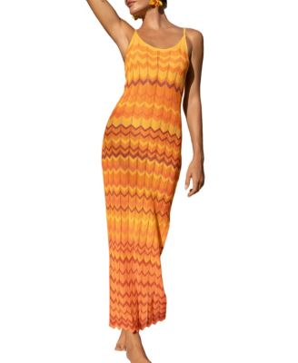 Women's Flicker Chevron Cover-Up Maxi Beach Dress