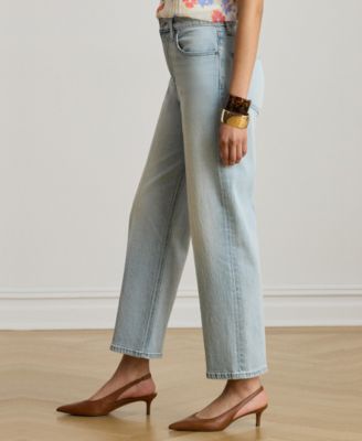 Women's High-Rise Straight Ankle Jeans