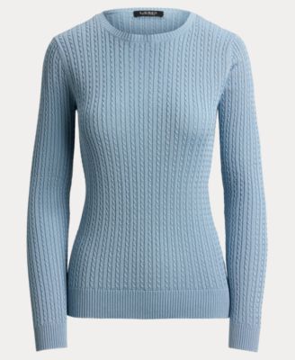 Women's Mini-Cable Crewneck Sweater