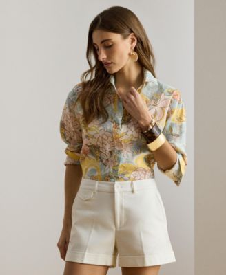 Women's Floral Long-Sleeve Shirt