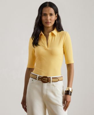 Women's Johnny Collar Polo T-Shirt