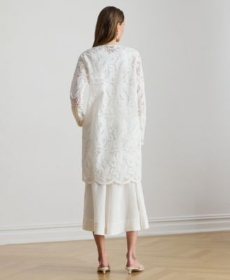 Women's Paisley-Eyelet Tunic Jacket