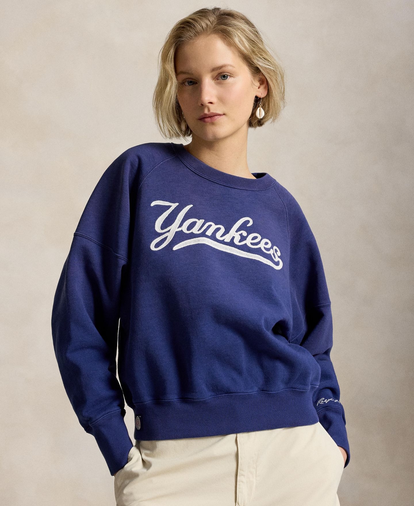 Женская толстовка Polo Ralph Lauren Long-Sleeve Sweatshirt, цвет: Freshwater — фото 1