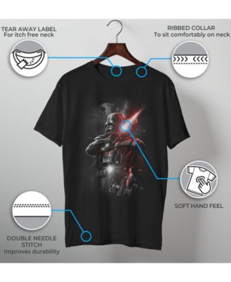 Men's Star Wars Darth Vader Lightsaber Portrait Short Sleeve T-shirt