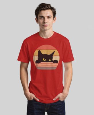 Men's Cat Retro Style Short Sleeve T-Shirt