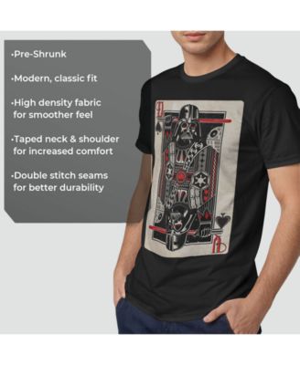 Star Wars Men's Classic Darth Vader of Spades Playing Card Short Sleeve T-Shirt