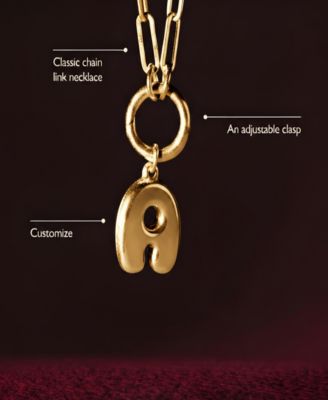 Bubble Up Initial Necklace