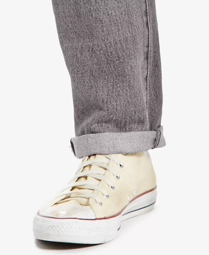 Men's 501 Straight-Fit Button Fly Stretch Jeans - thumbnail 9
