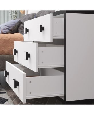 3-Drawer Bedroom Dresser , Modern Chest, Nightstand