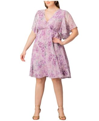 Plus Size Florence Flutter Sleeve Dress