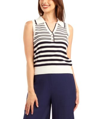 Women's Halter Polo Sleeveless Sweater