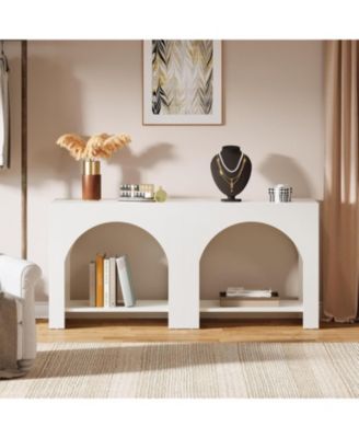 Side Table Set of 2, with Wooden Base, for living room bedroom