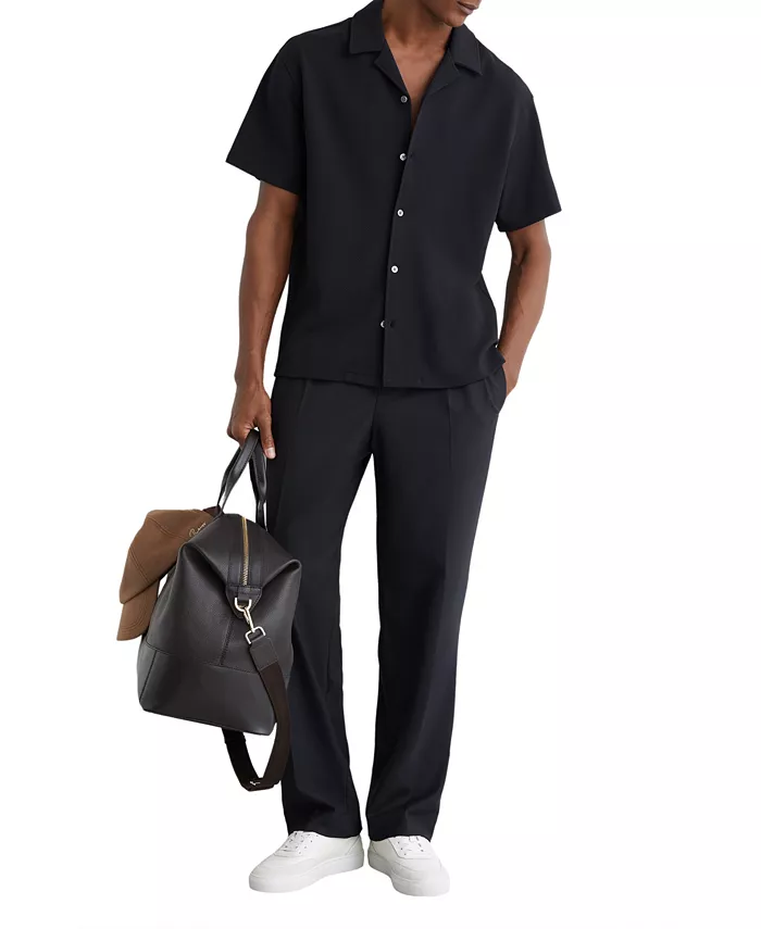 Men's Cedric Textured Cuban-Collar Shirt - thumbnail 6