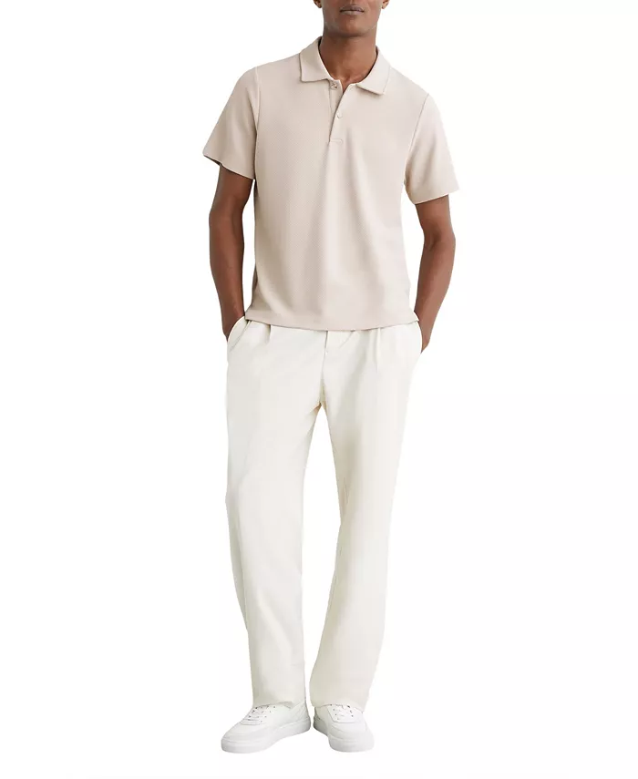 Men's Kennedy Textured Half-Button Polo Shirt - thumbnail 9