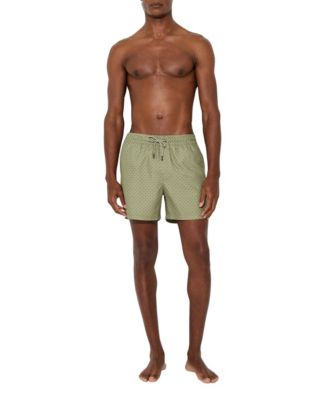 Men's Geometric-Print Swim Shorts