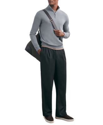 Men's Merino Wool Half-Zip Jumper Sweater