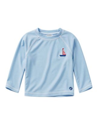 Baby Boys' Long-Sleeve Rashguard, Swim Trunks and Sunglasses, 3-Piece Set