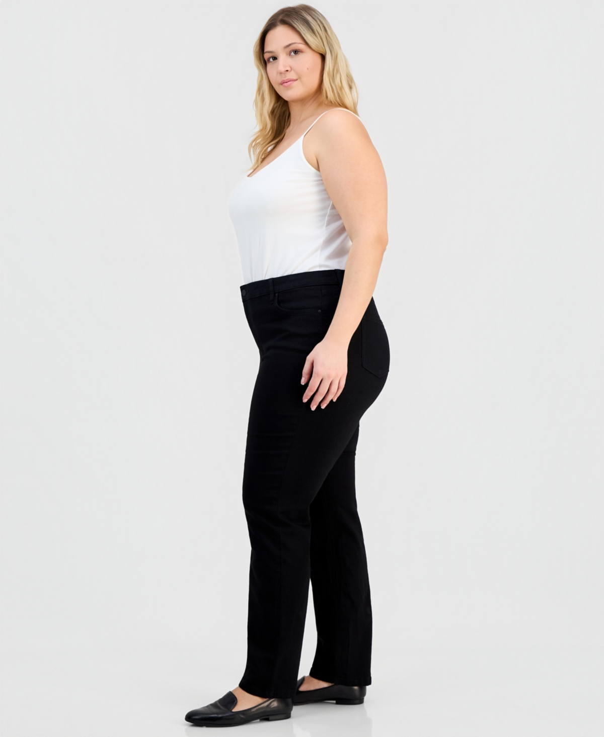 Jones New York Plus Lexington Straight-Leg Jeans
