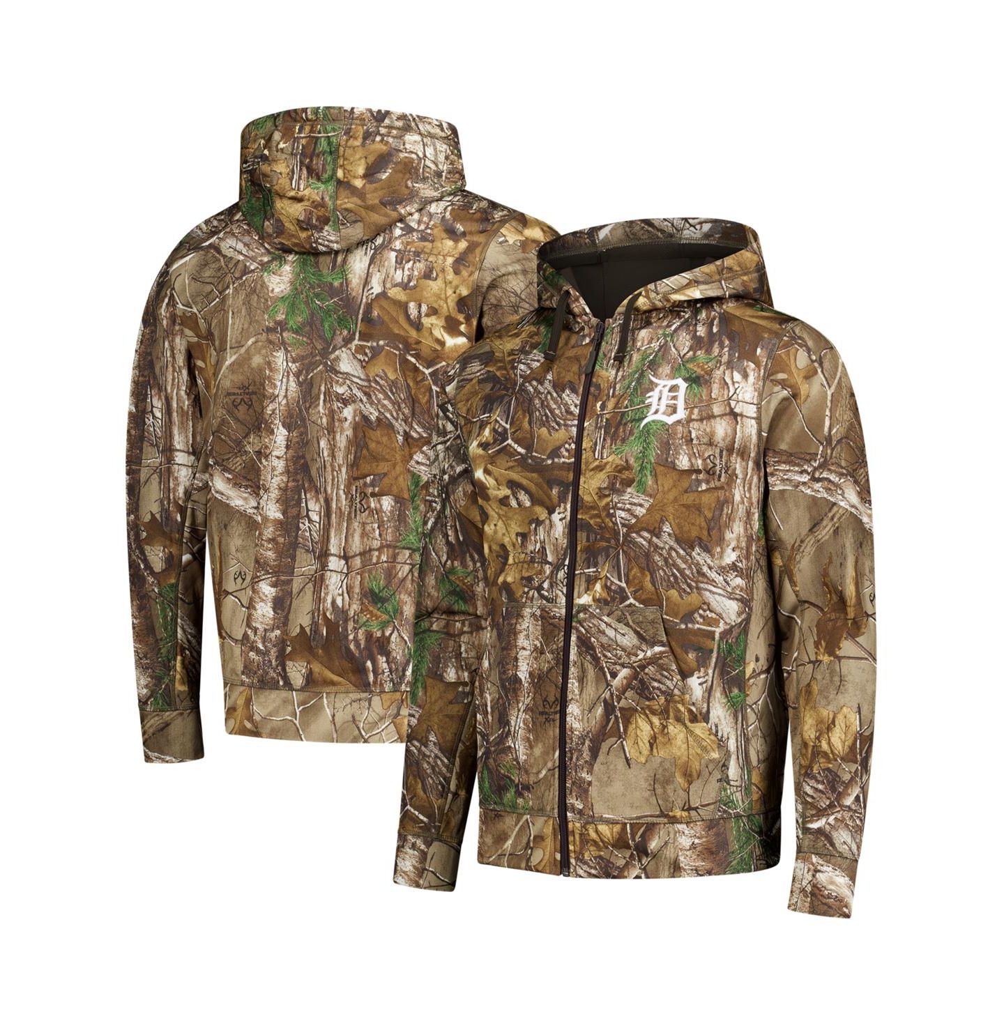 Мужское худи Dunbrooke Camo Detroit Tigers Trophy Realtree Full-Zip — фото 1