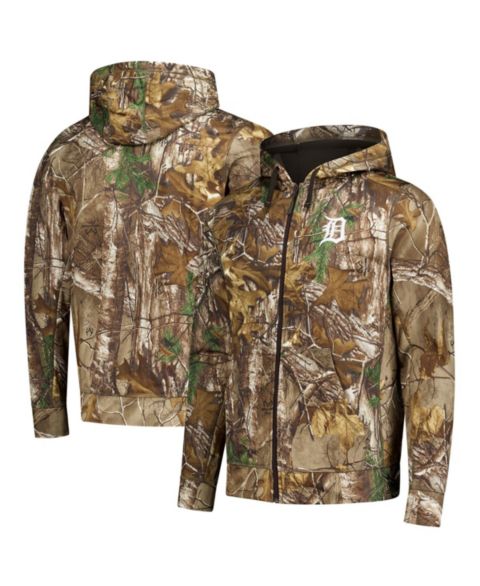 Мужское худи Dunbrooke Camo Detroit Tigers Trophy Realtree Full-Zip