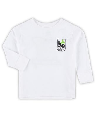 Toddler White LA28 Summer Olympics Long Sleeve T-Shirt