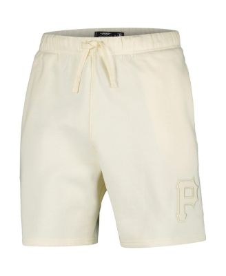 Men's Cream Pittsburgh Pirates Neutral Fleece Shorts