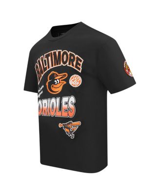 Men's Black Baltimore Orioles Turn It Up Dropped Shoulder T-Shirt