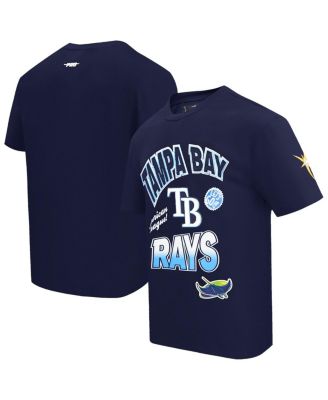 Men's Navy Tampa Bay Rays Turn It Up Dropped Shoulder T-Shirt