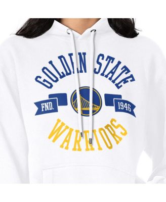 Women's White Golden State Warriors City Pullover Hoodie