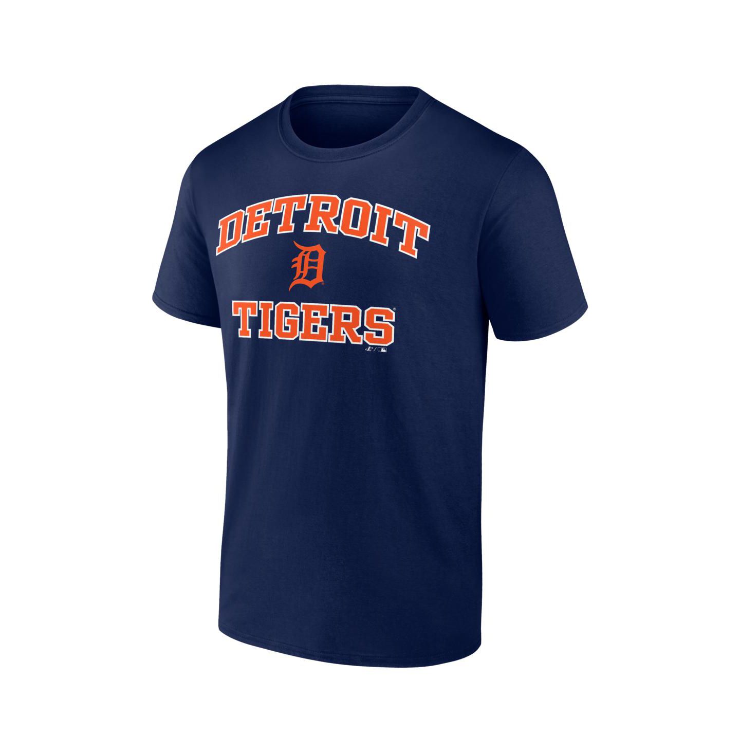 Мужская футболка Logo Athletic Navy Detroit Tigers Heart and Soul — фото 2