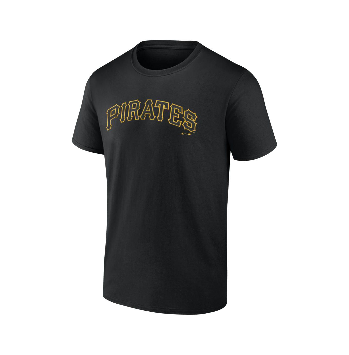 Мужская футболка Logo Athletic Black Pittsburgh Pirates Wordmark — фото 2