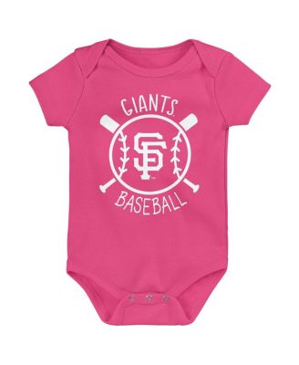 Baby Boys and Girls Three-Pack San Francisco Giants Slide Home Bodysuit Set