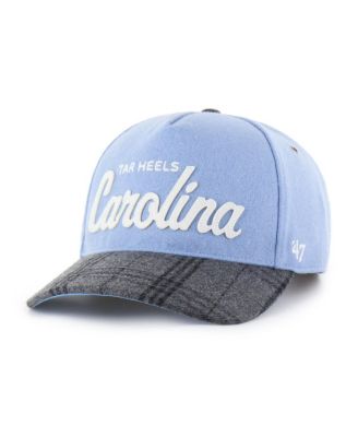 Men's and Women's Carolina Blue North Carolina Tar Heels Windowpane Plaid Collection Hitch Adjustable Hat