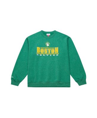 Men's Green Boston Celtics Throw It Back Fleece Sweatshirt