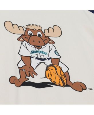 Women's Cream Seattle Mariners Boyfriend Raglan T-Shirt